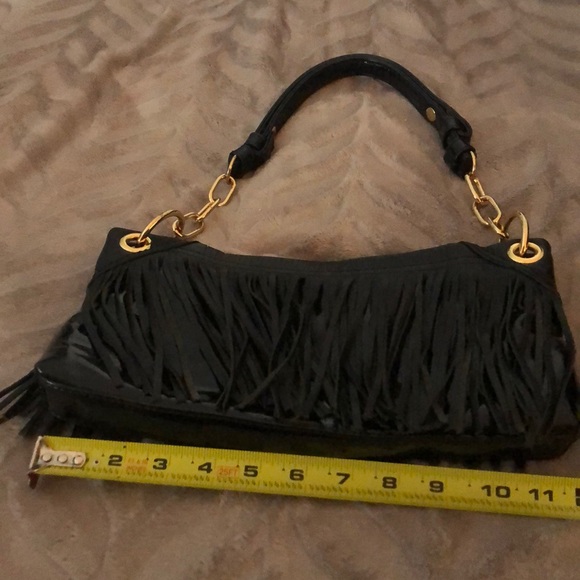 MAXX New York  leather and patent leather fringe - Picture 6 of 11